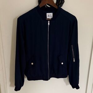 Jules &Leopold  Navy Blue Bomber Jacket